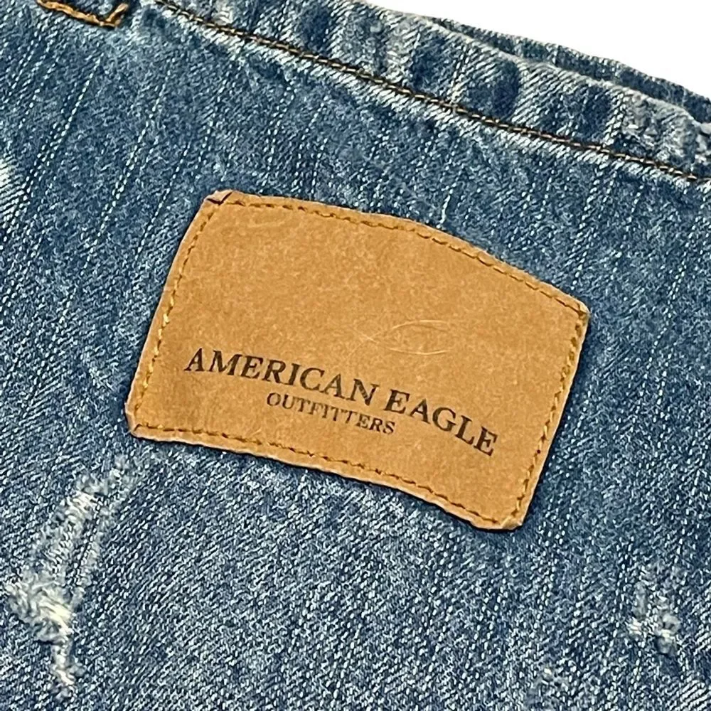 NWT American Eagle Denim Tote Shoulder Bag 17x15x3.5”
